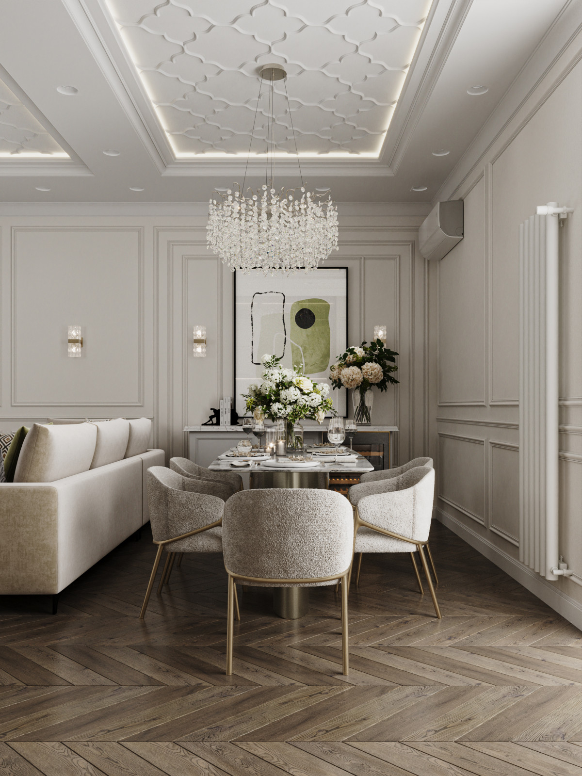 Квартира 128 м² в современном стиле