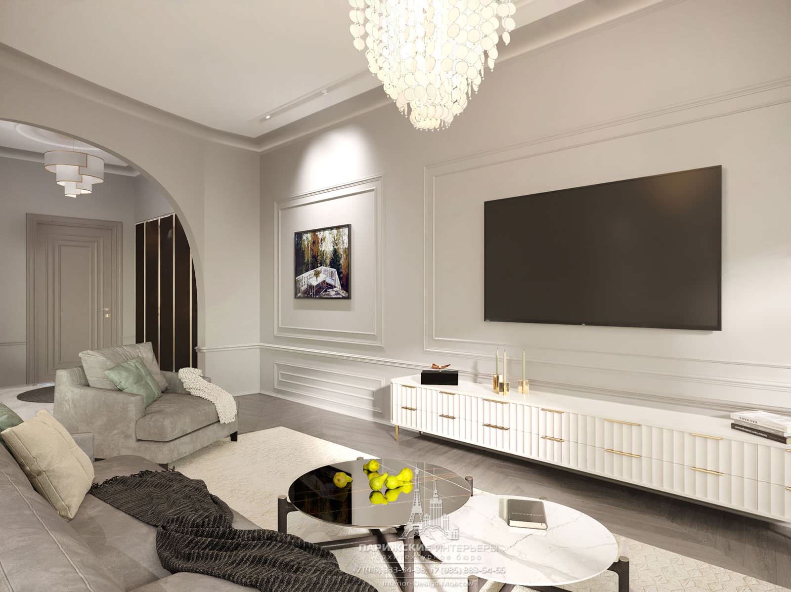 Обложка проекта: 50 оттенков серого. Дизайн 2-комнатной квартиры в светлых тонах