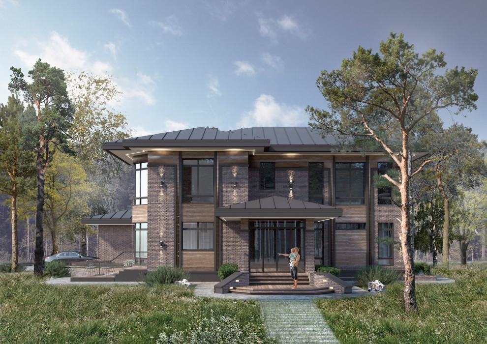 Обложка проекта: дом в стиле Прерий