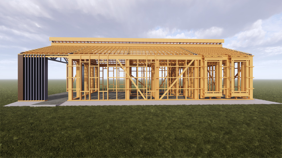 Проект каркасного жилого дома для заказчика из Норвегии