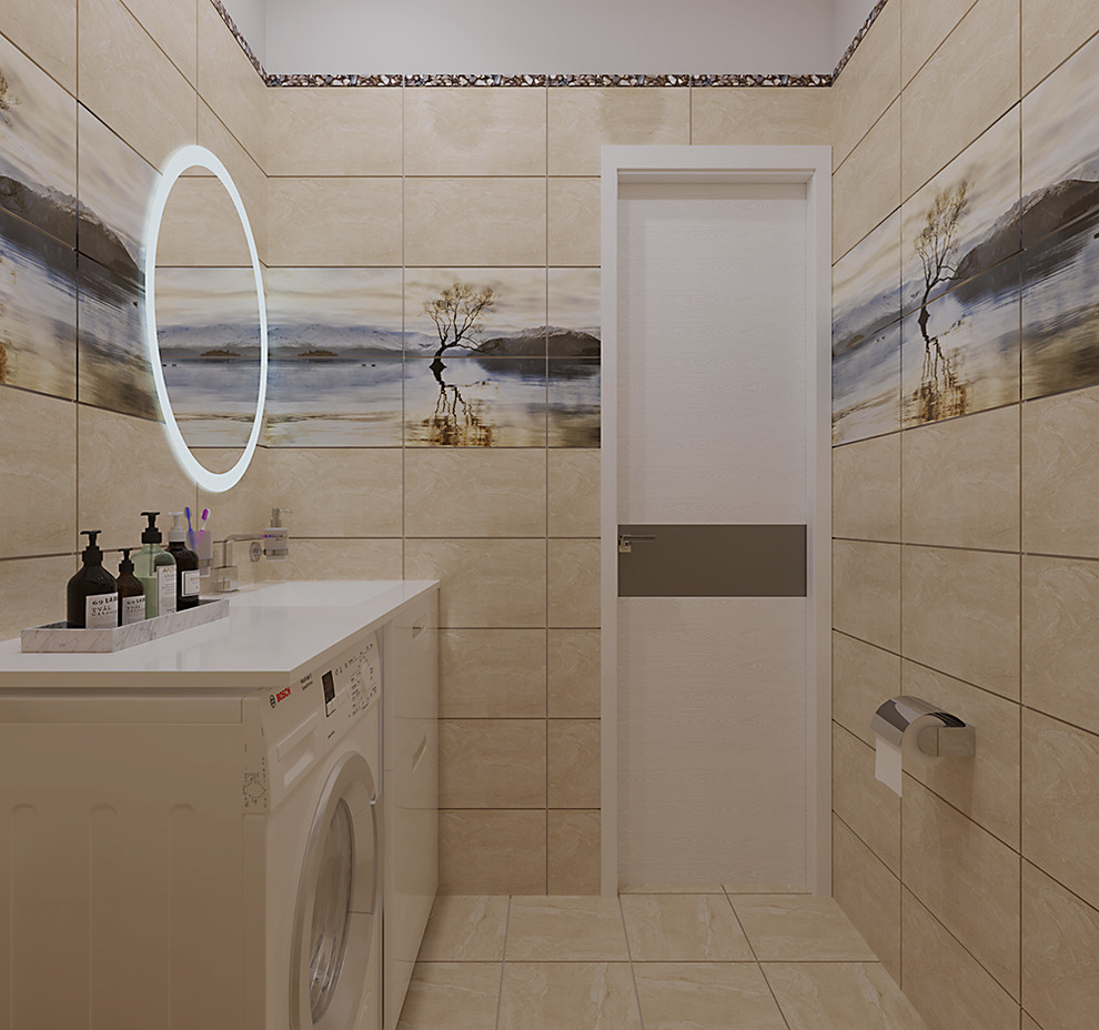Дизайн санузла со стиральной машиной