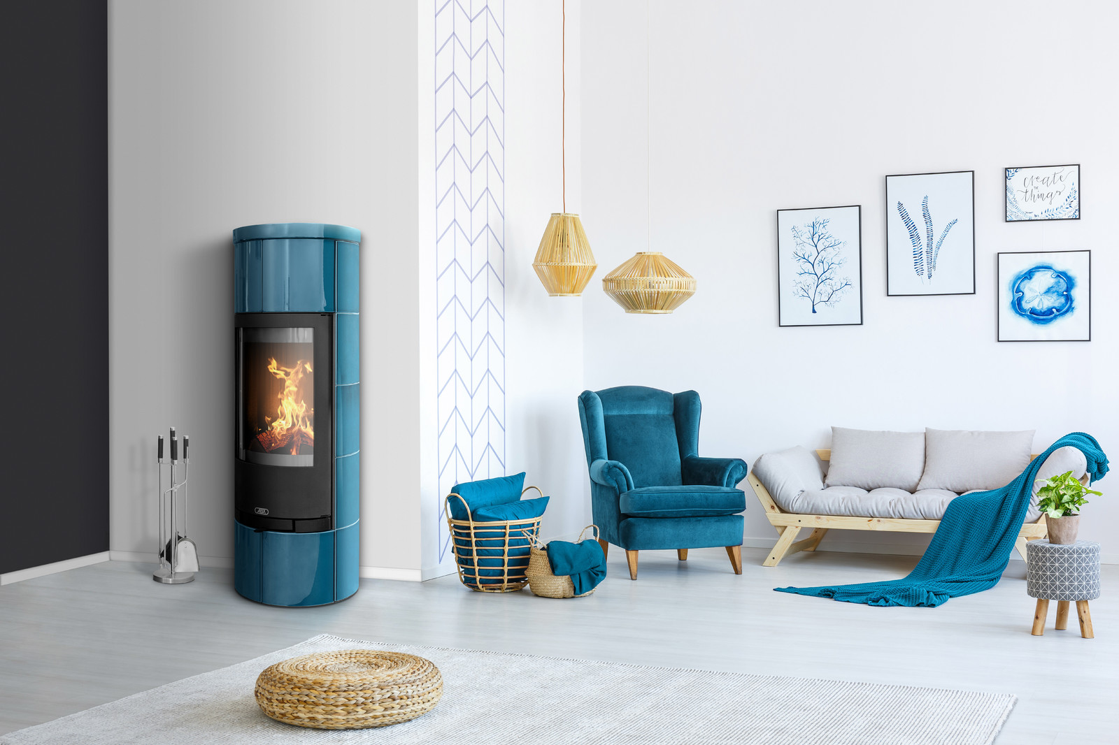 Обложка проекта: Печь Kastilie в интерьере