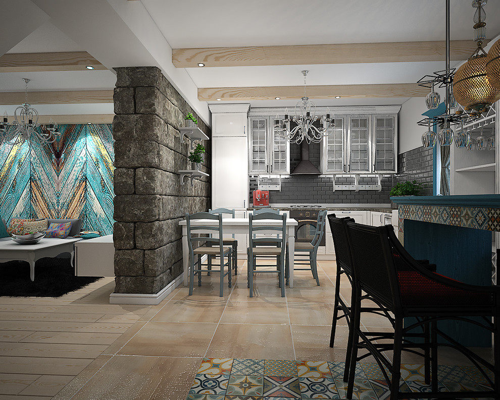 Обложка проекта: Таунхаус. Общая площадь 120 м2. Стиль Фьюжн.