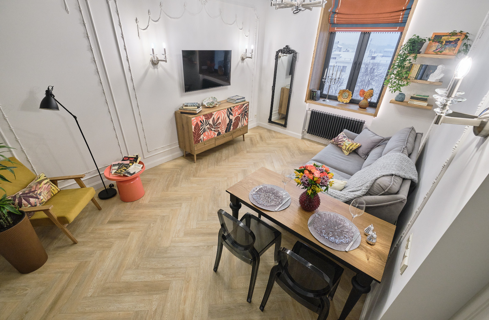 Интерьерная съёмка квартиры в сталинке на Кутузовском проспекте(Москва)