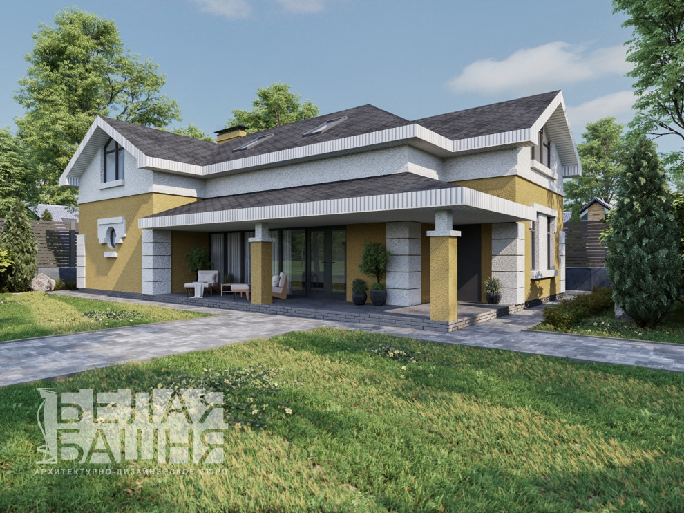 Гостевой дом с банным комплексом и бассейном общей площадью 176 кв.м.