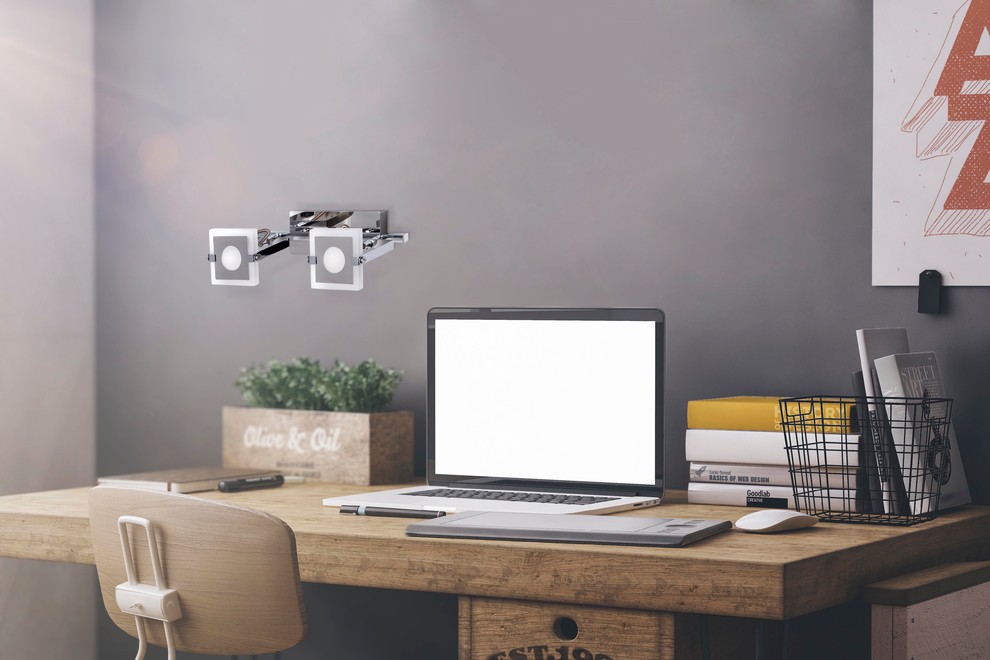 Рабочая зона в стиле лофт