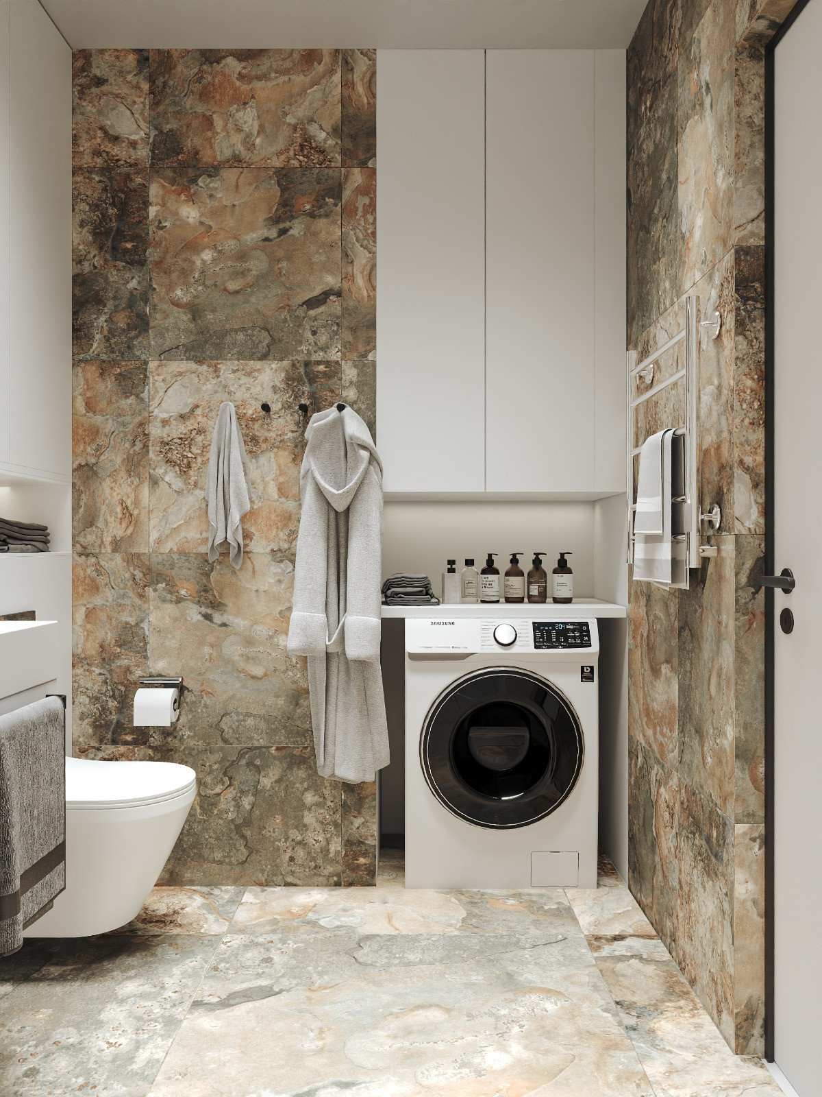 Светлая ванная комната