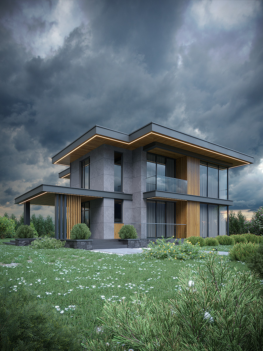 Дизайн фасадов и реконструкция жилого дома в г.Сочи