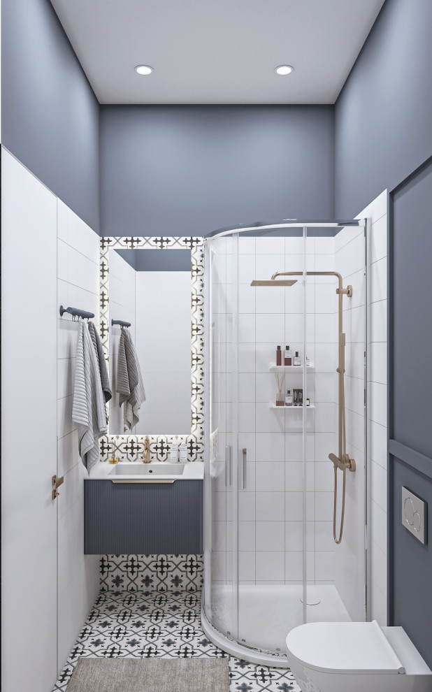 Гостевой санузел 3м2.  ЖК Мейнстрит