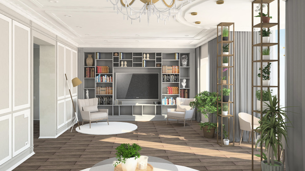 Дизайн гостинной Отрадная