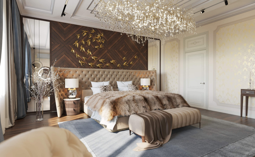 Дизайн интерьера одноэтажного жилого дома в стиле арт-деко