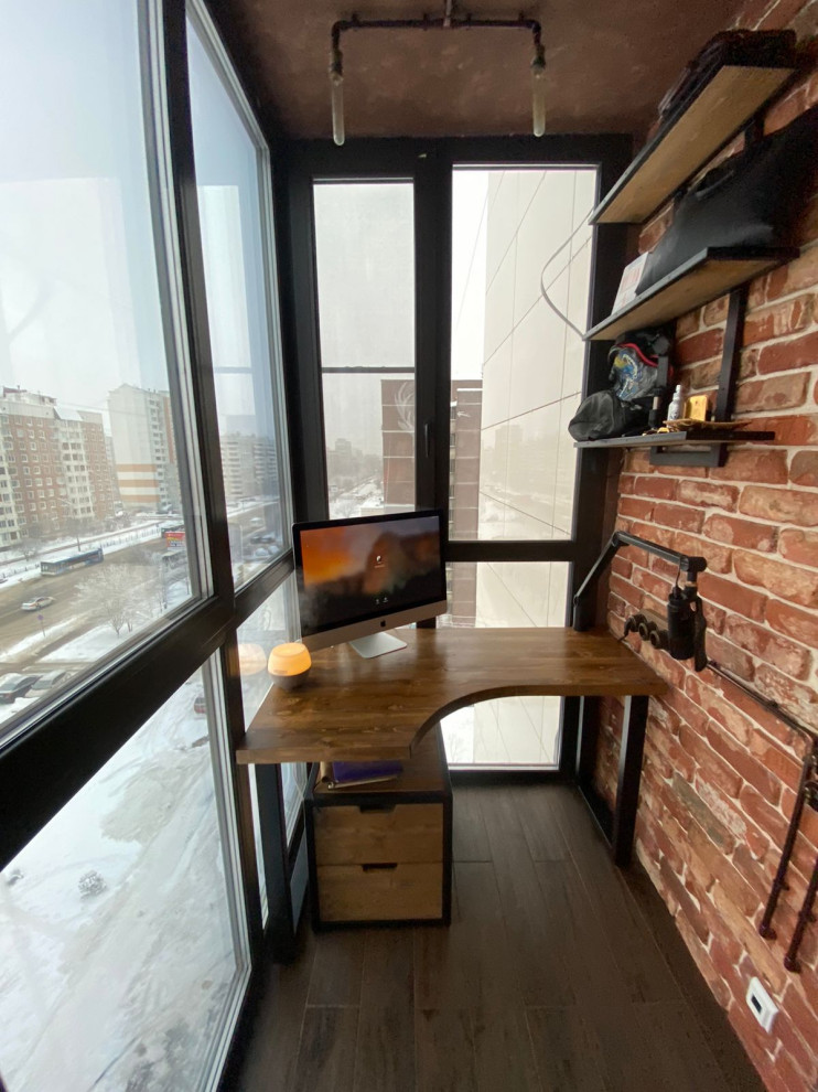 Балкон-кабинет в стиле лофт, Электросталь