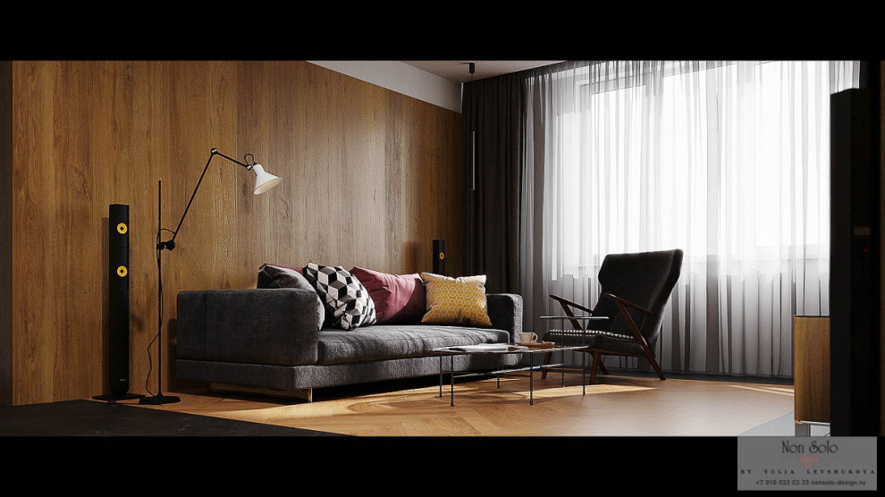 Обложка проекта: Дизайн квартиры для адвоката 54 м2, ул. Люсиновская, г. Москва