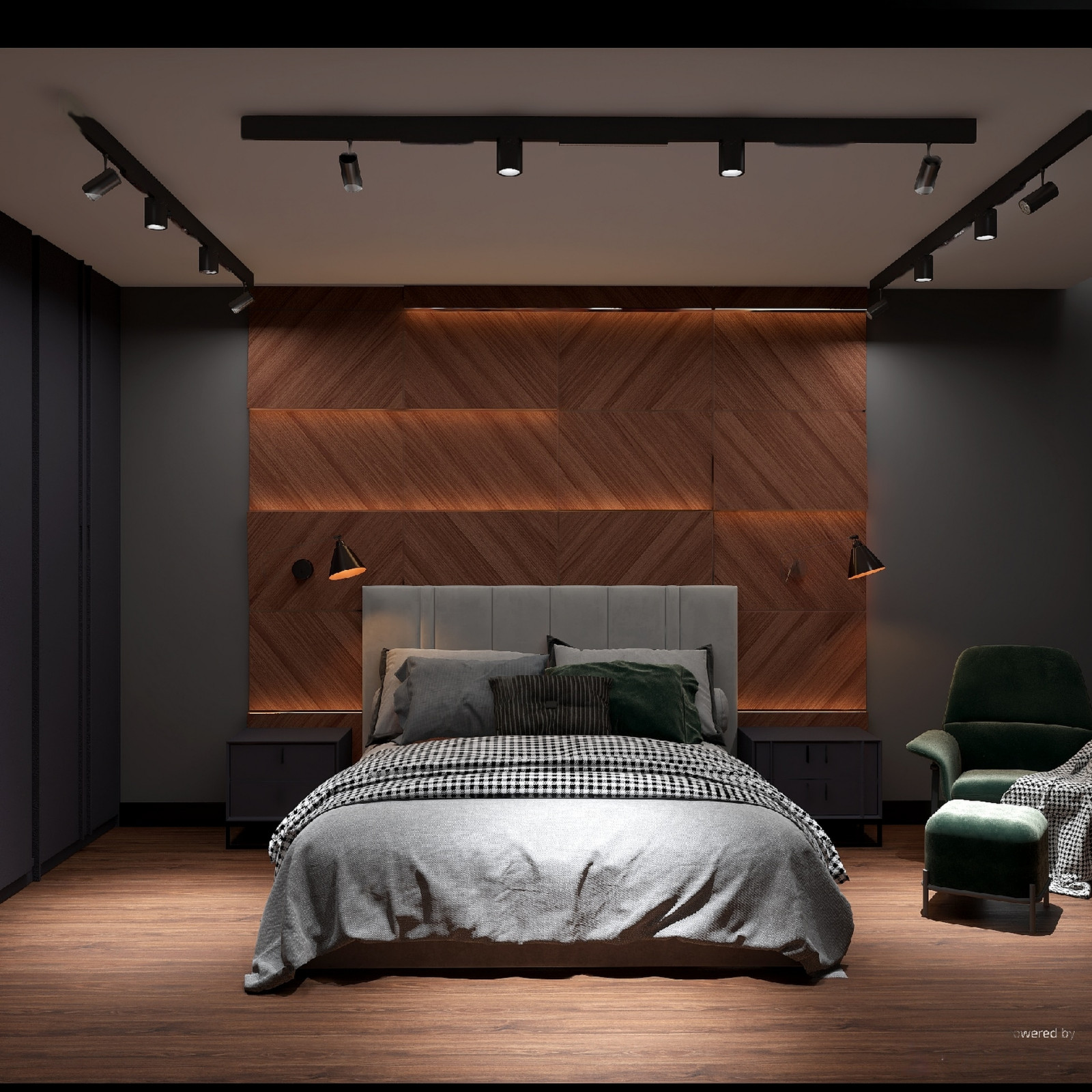 Трешка в стиле лофт для холостяка