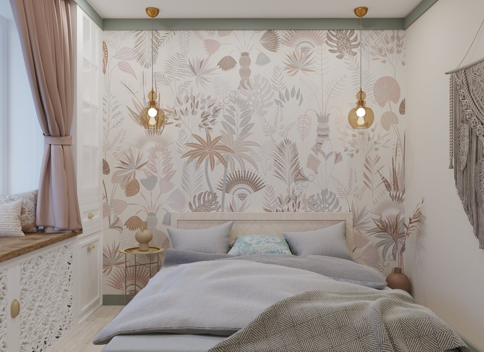 Однокомнатная квартира в стиле Бохо