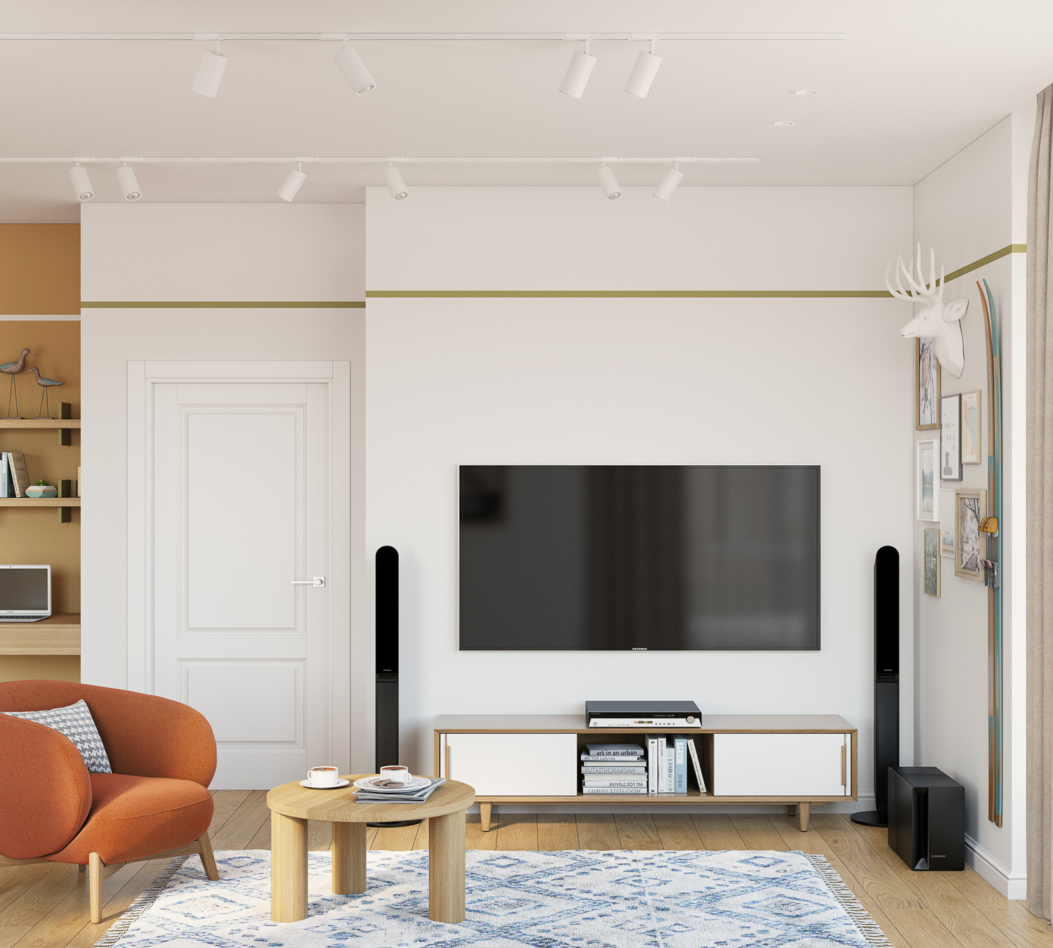 Гостиная вид на TV