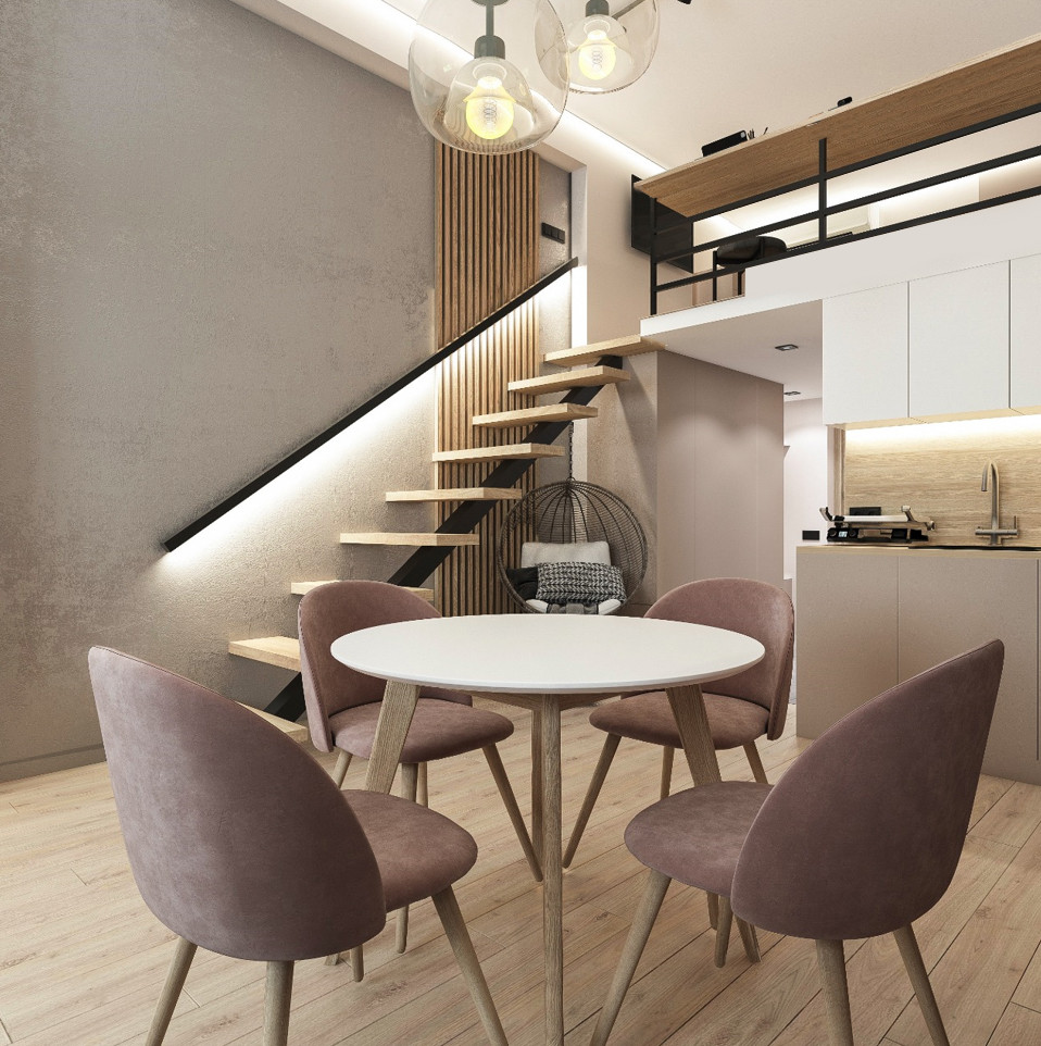 1к квартира с антресолью для молодой пары ЖК Сколково парк