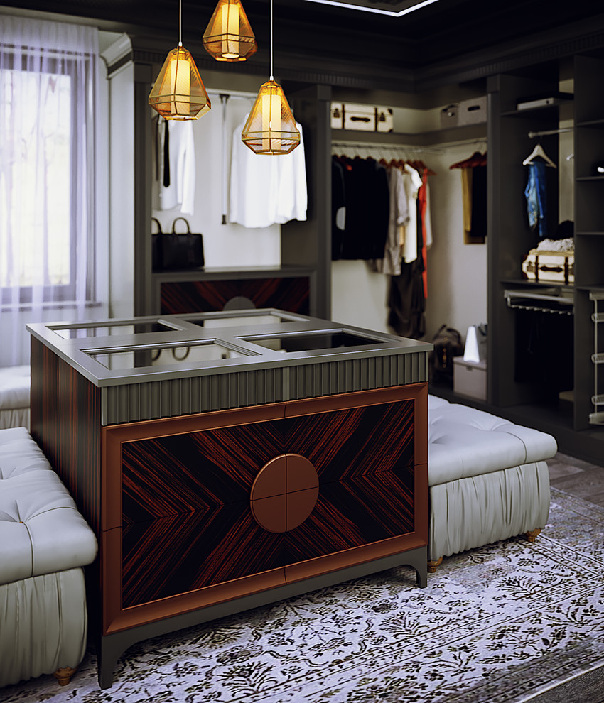 Гардеробная в стиле ар деко