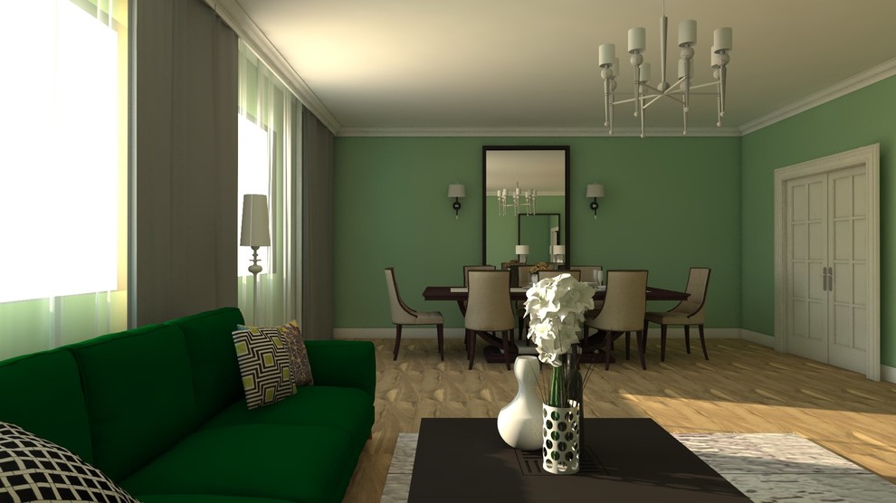 Гостинная комната в 3-х комнатной квартире