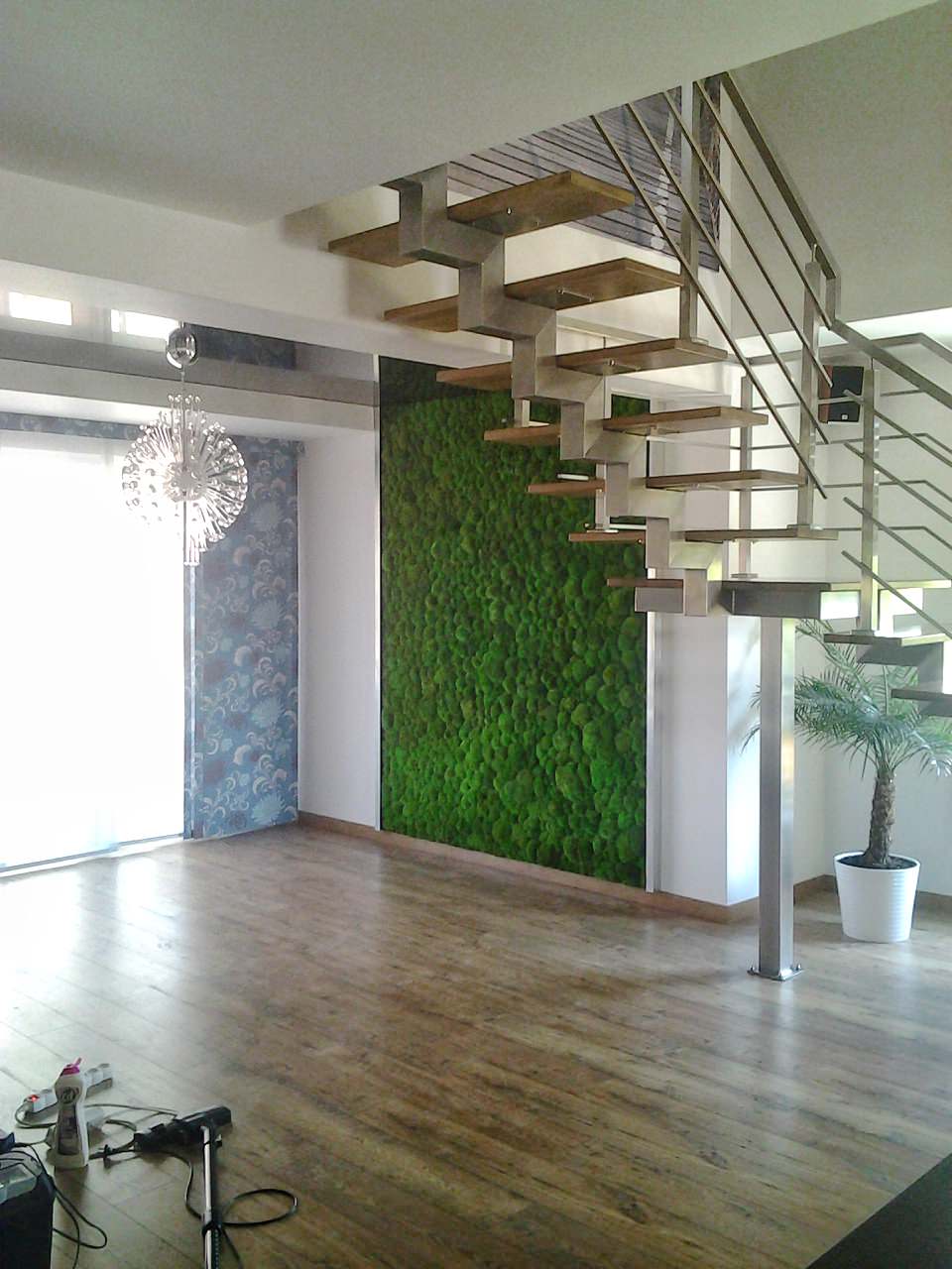 Живой мох в интерьере