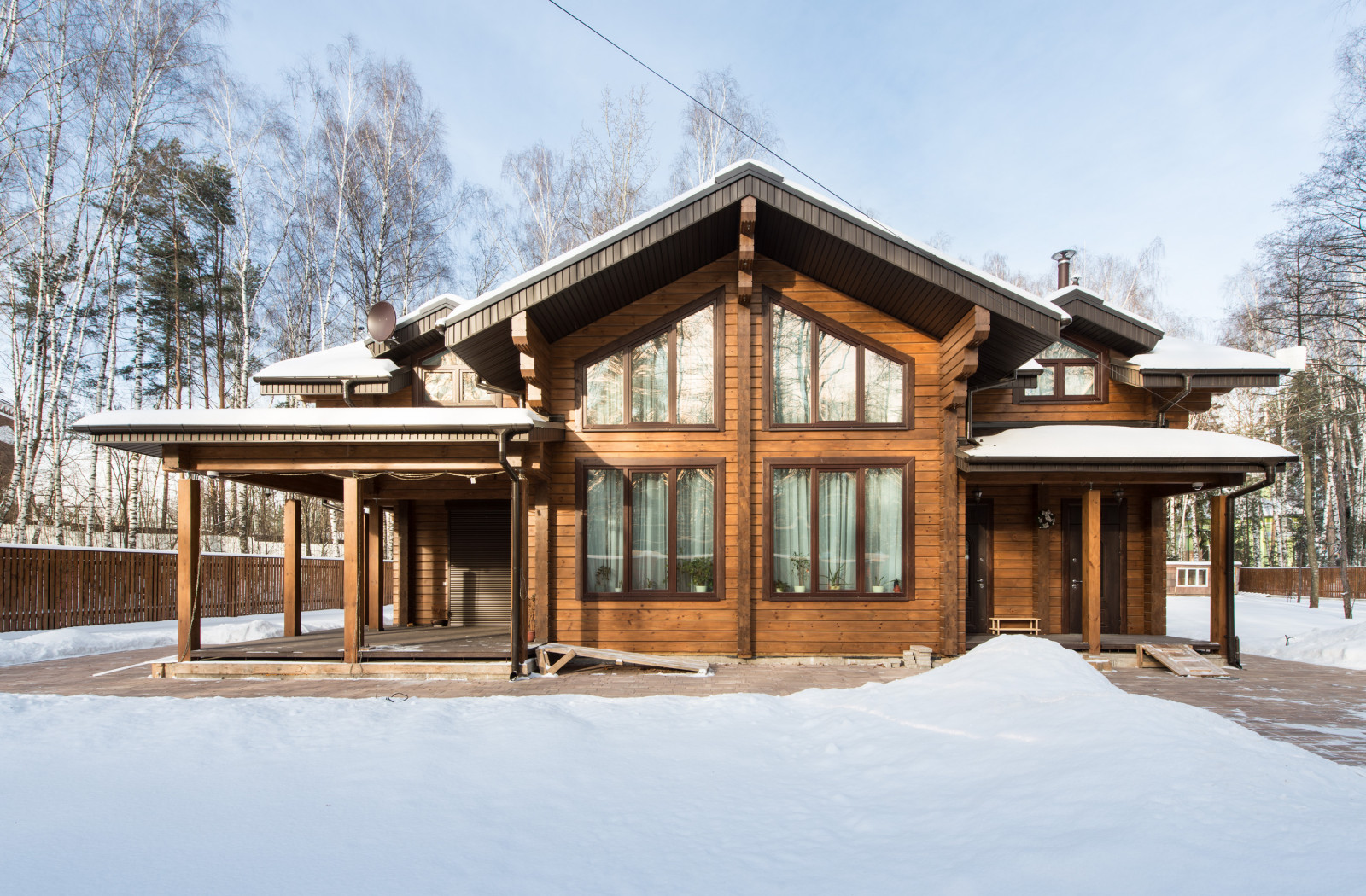 Обложка проекта: Дом из клееного бруса К-239-3