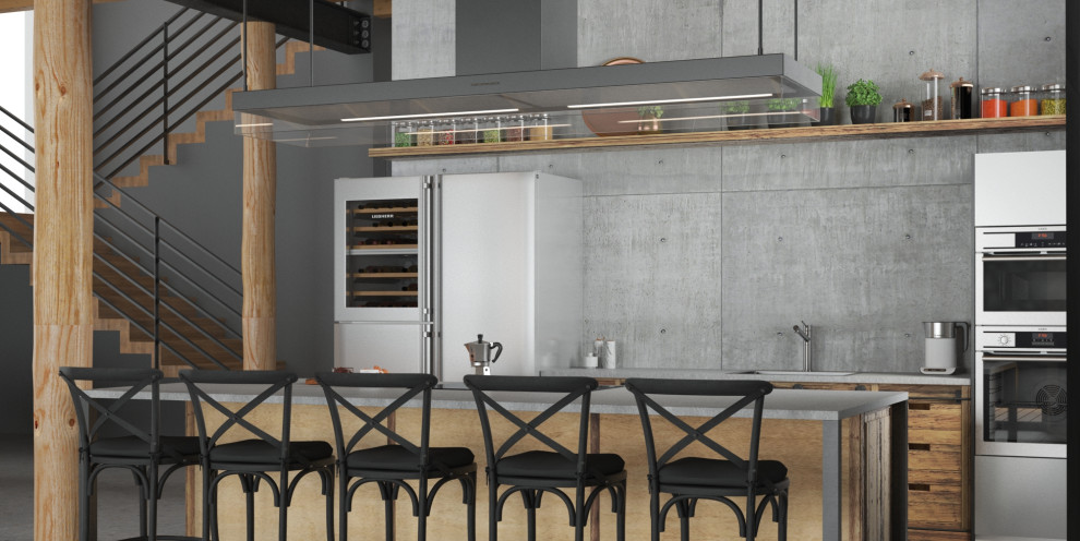 Дизайн-проект интерьера загородного дома (из бруса)