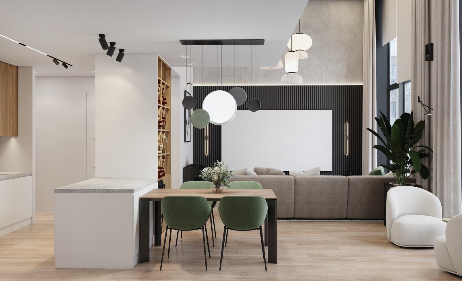 Квартира 108 кв.м. с антресолями в ЖК Событие