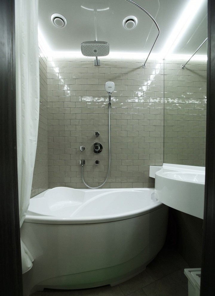 Ванна Грация и раковина Фокус в интерьере