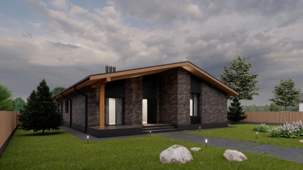 Обложка проекта: Одноэтажный дом выходного дня