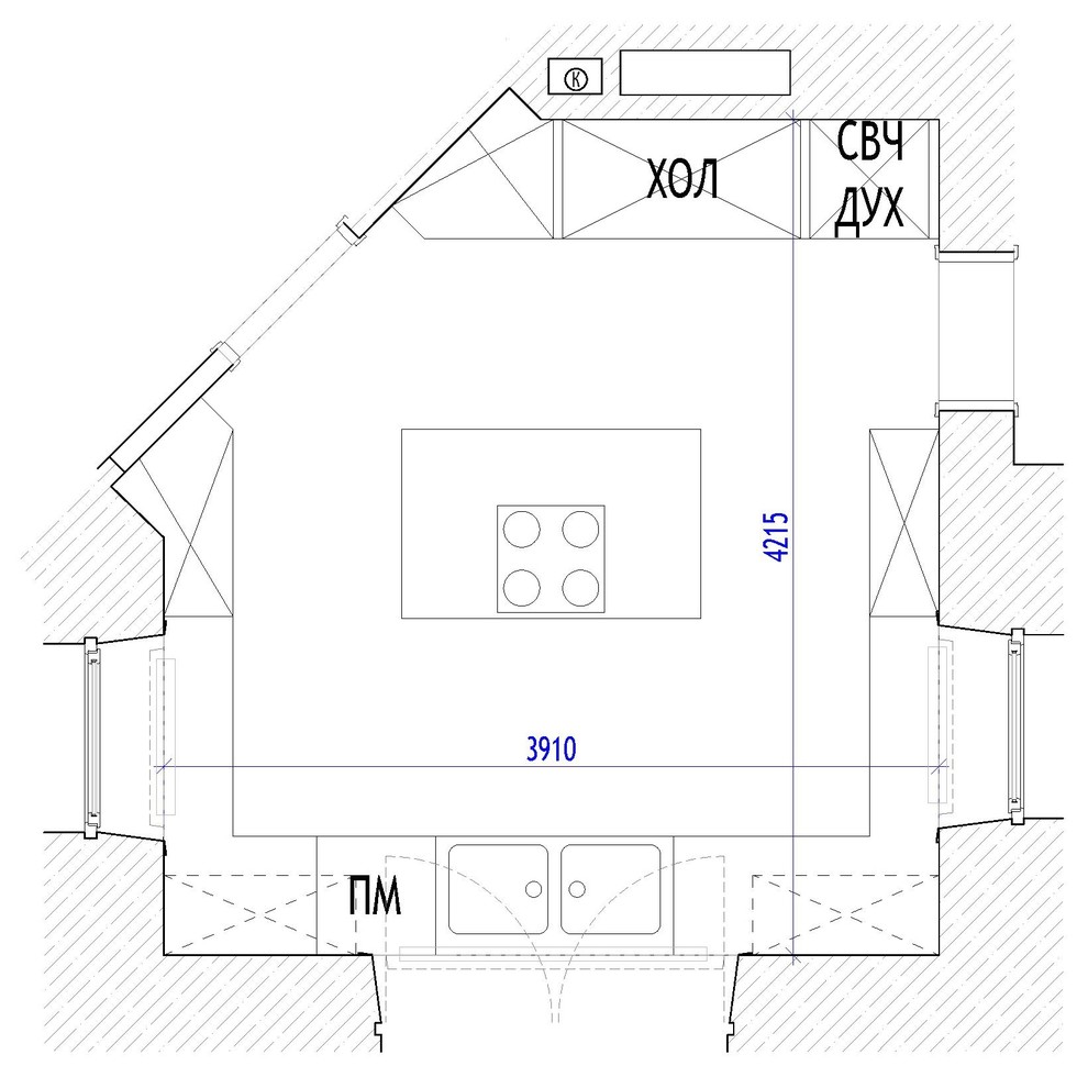 Есть решение: 8 вариантов дизайна кухни 15 кв.м