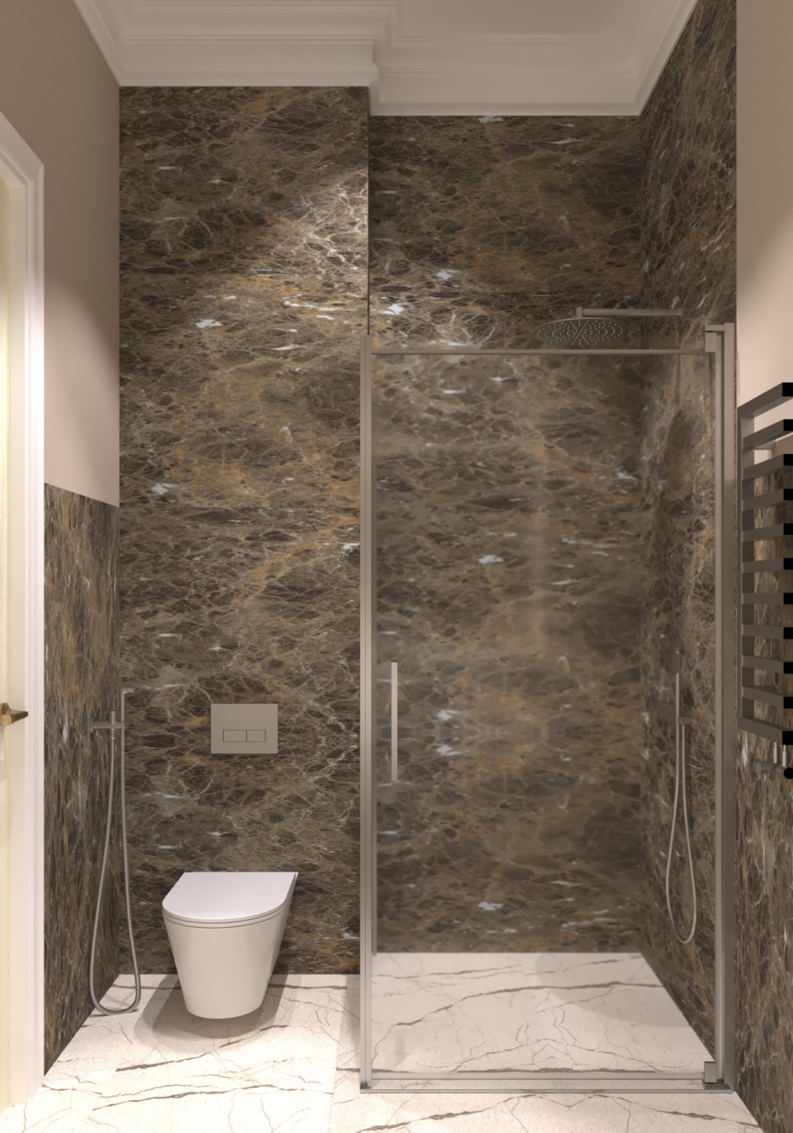 Кухня-гостиная в квартире 160 м2 в ЖК LIVE-Кутузовский.