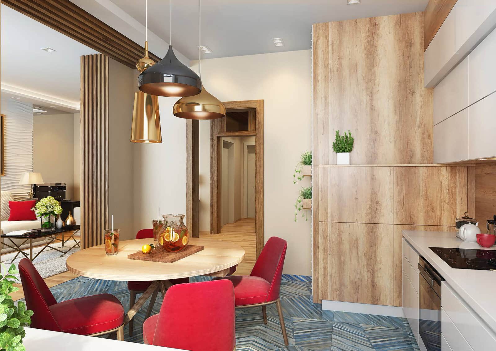 Дизайн квартиры в ЖК «Новая олимпийская деревня» — Разноцветный калейдоскоп