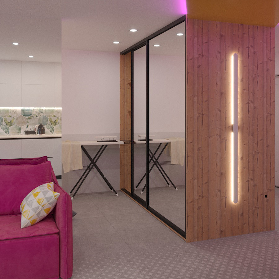 Яркая студия для девушки