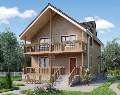 Проекты домов из бруса