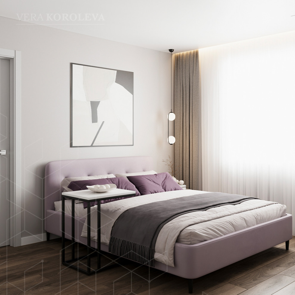 Лавандовая дымка: красивая и функциональная двушка 47 кв.м