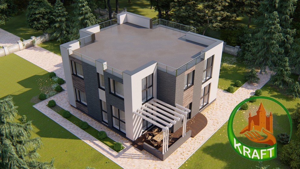 Проект дома с плоской крышей