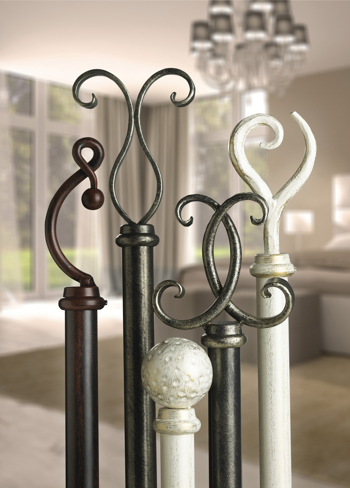 Карнизы для штор из Европы от Mercury forge