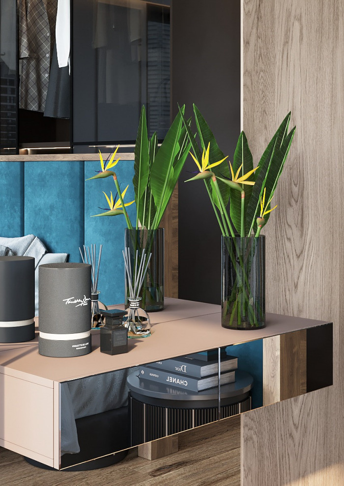 Спальня с видовыми окнами.