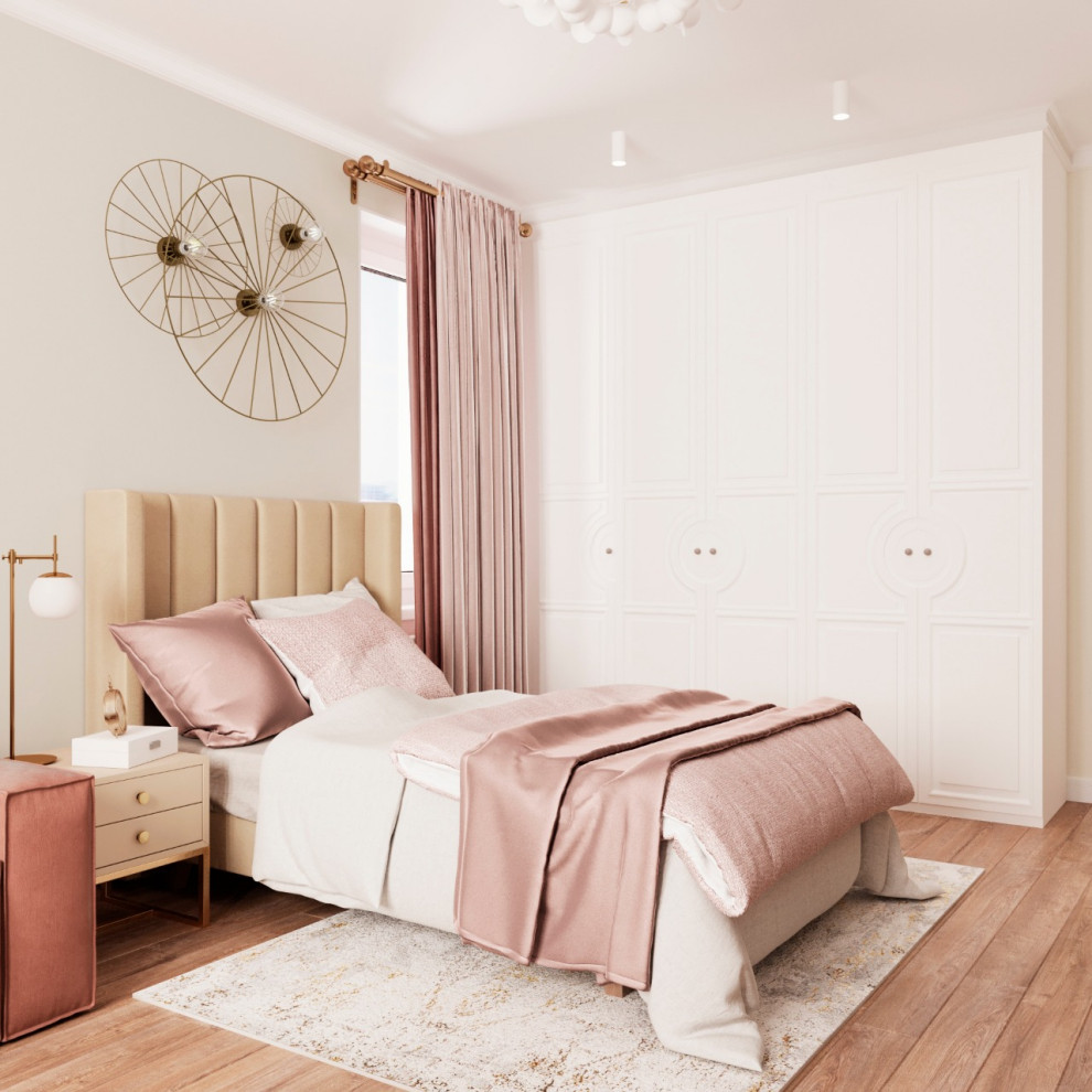 Дизайн проект детской для девочки ул. Сосинская г. Москва