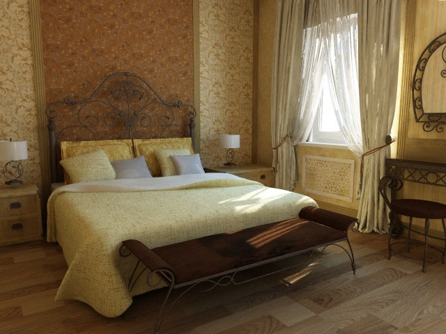 Обложка проекта: г.Буинск, спальня в стиле шалле