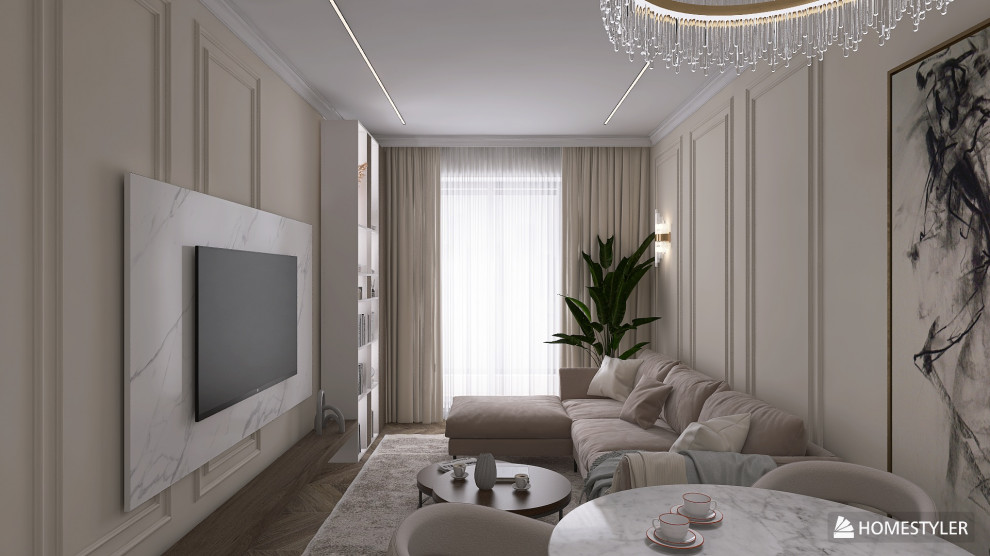 Кухня-гостиная Неоклассика