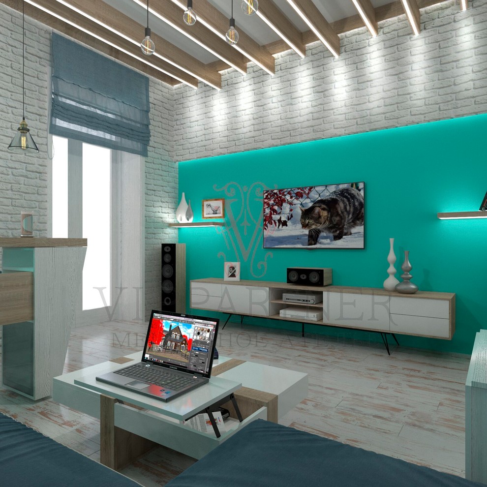 Бирюза в кирпиче