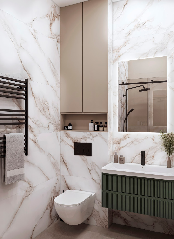 ЖК Level Нагатинская. Душевая комната