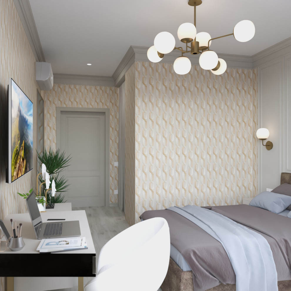 Двухкомнатная квартира в стиле сдержанной неоклассики