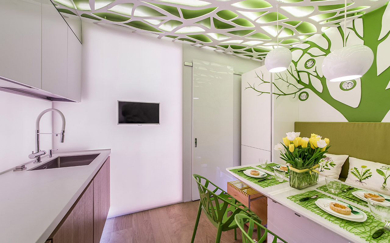 Кухня под яблоней