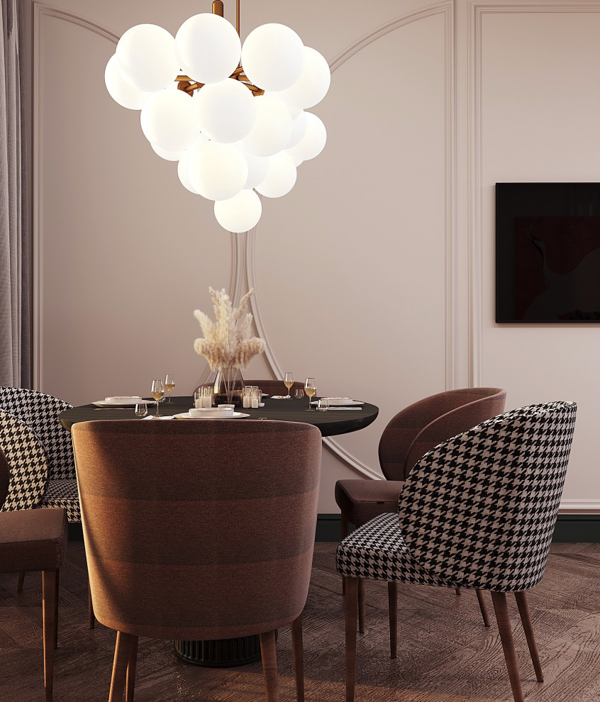 Яркие акценты.Квартира для большой семьи