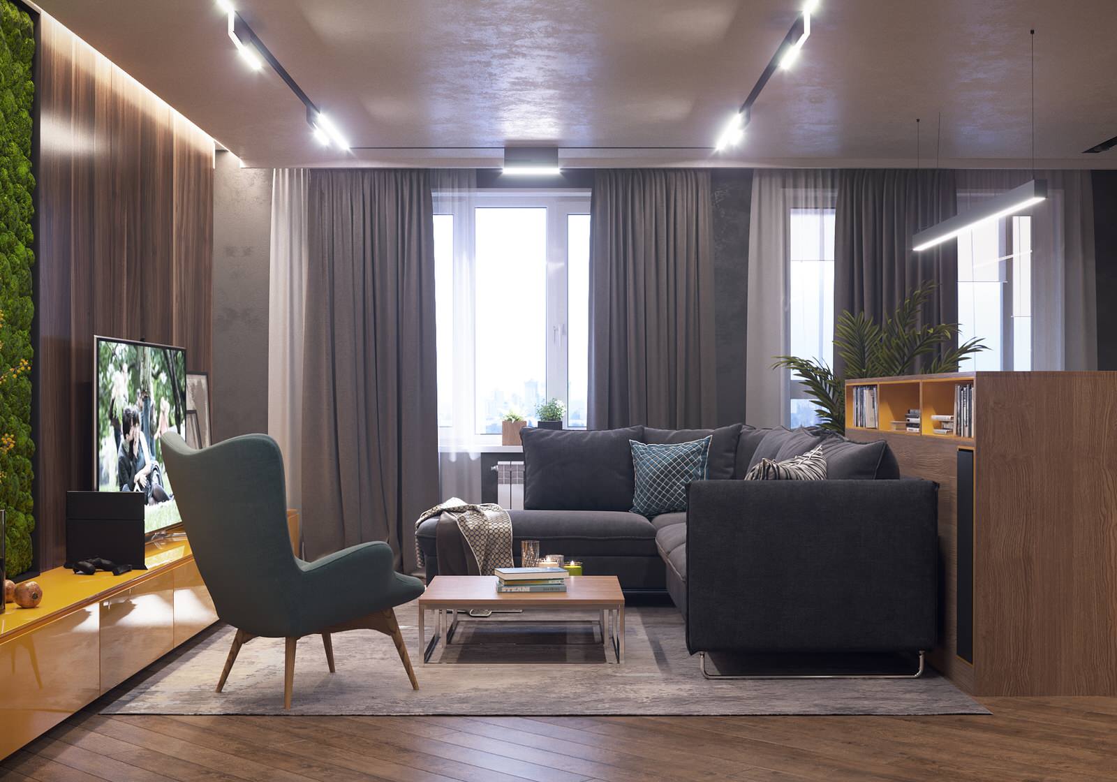 Дизайн проект 2-х комнатной  квартиры