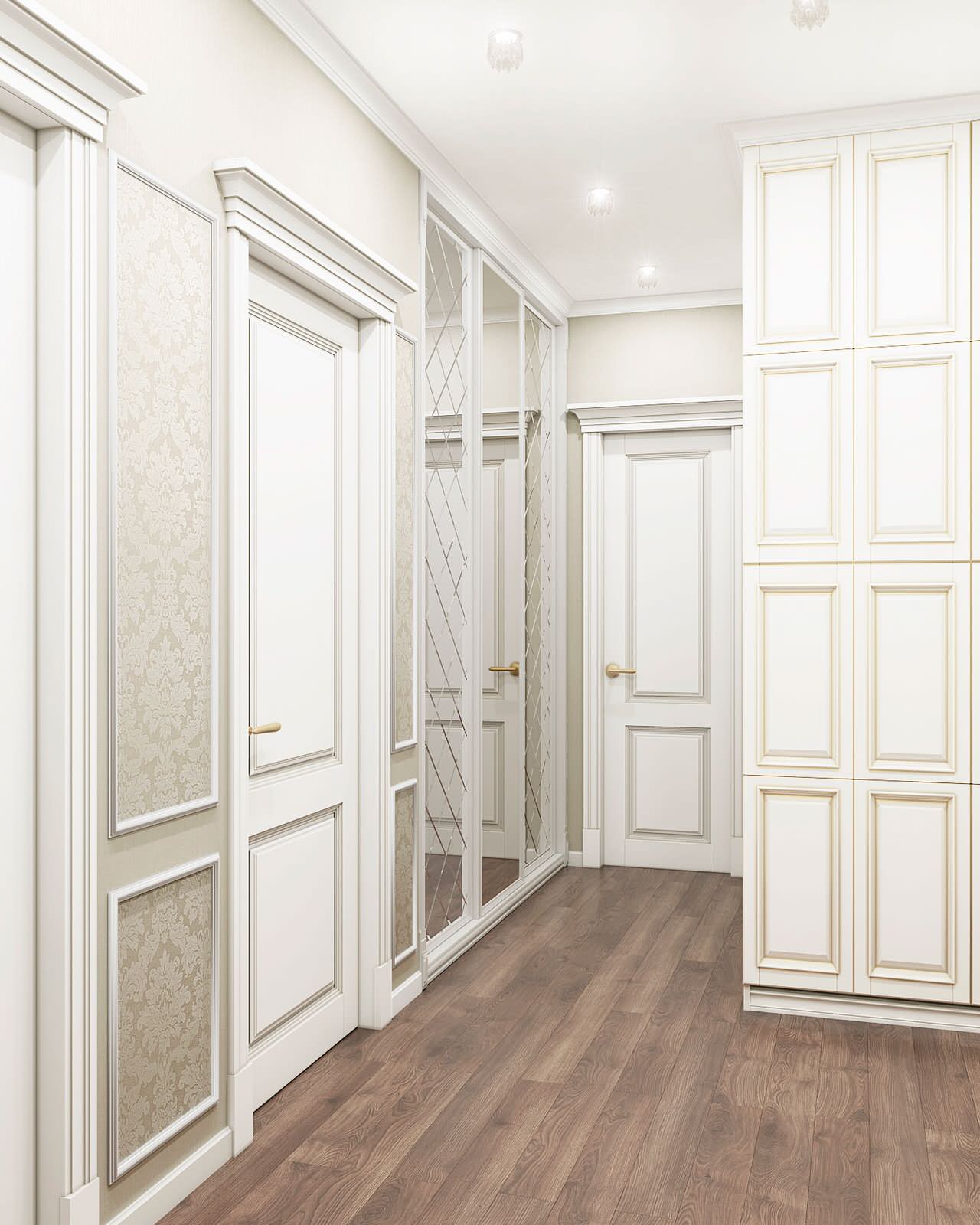 Итоговая визуализация проекта интерьера трёхкомнатной квартиры