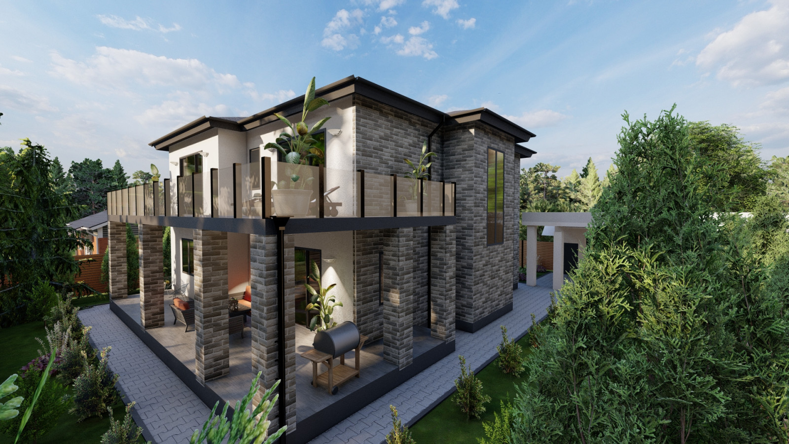 Проект двухэтажного дома 290 квм