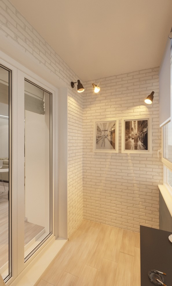 Балкон из кухни. Дизайн проект для многодетной семьи